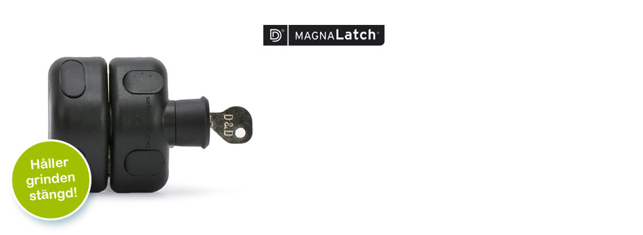 MagnaLatch - Sidmanövrerat säkerhetslås för grindar